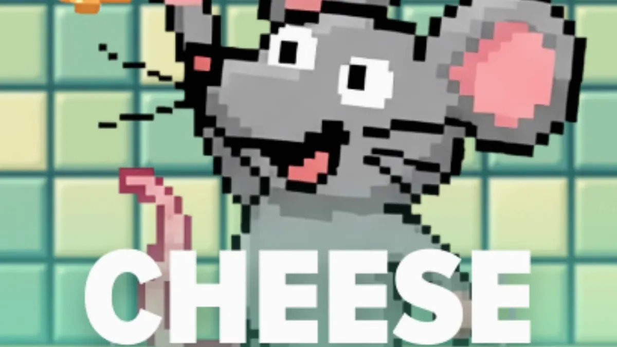 Interface do jogo Cheese Chase com tema de cozinha retro